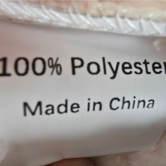 Cropped Cream Teddy Jacket with Fuzzy Texture - Picture 4 of 5